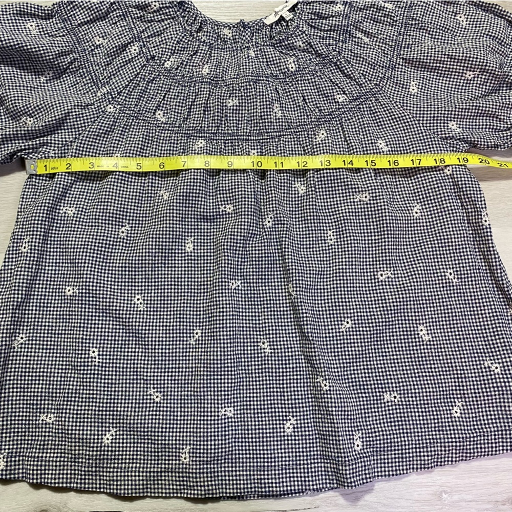 Madewell Black and White Gingham Blouse - Picture 13 of 13